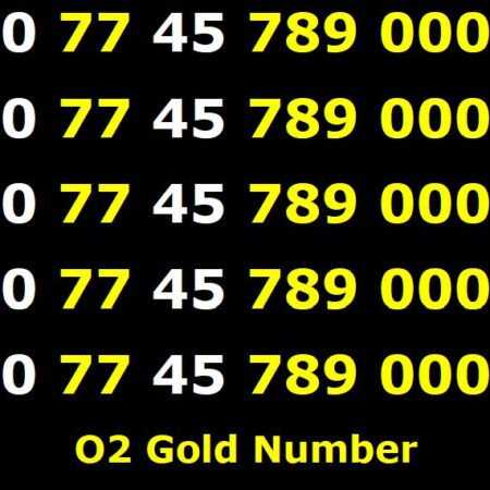 0 77 45 789 000 Vip O2 Gold Number