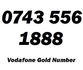 0743 556 1888 Celtic Vodafone Mobile Number For Sale