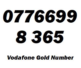 0 77 66 99 8 365 Gold 365 Vodafone Mobile Number