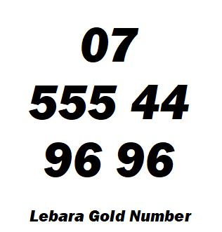 07 555 44 96 96 Lebara Vip Memorable Mobile Number