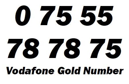 0 75 55 78 78 75 Vodafone Gold Mobile Numbers