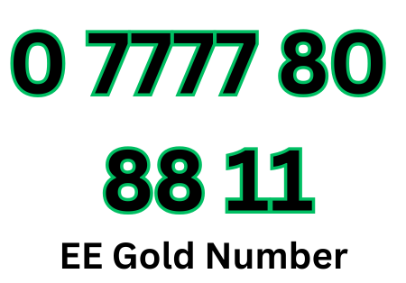 0 7777 80 88 11 EE Vip Golden Mobile Number