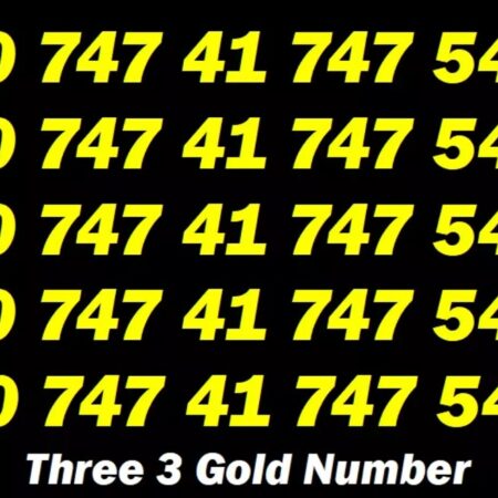 0 747 41 747 54 Three 3 Gold Mobile Vip Number