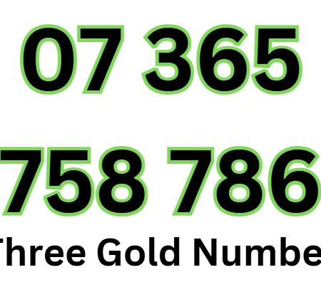 07 365 758 786 Three 3 Gold Mobile Vip Number